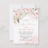 PixDezines de Waterverf het Stomme Baby shower van Kaart (Voorkant)