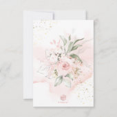 PixDezines de Waterverf het Stomme Baby shower van Kaart (Achterkant)