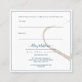 PixDezines delen de Liefde Faux Silver, de DIY Kle Vierkante Visitekaartje (Achterkant)