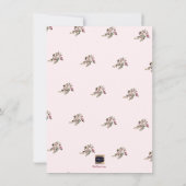 PixDezines DELICATE LIEFDE BLUSH ROZE DIY ACHTERGR Save The Date (Achterkant)