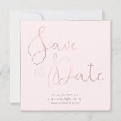 PixDezines DELICATE LIEFDE BLUSH ROZE DIY ACHTERGR Save The Date (Voorkant)