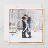 PixDezines DELICATE LOVE FAUX GOLD|BOTANICA Save The Date (Achterkant)