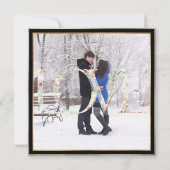 PixDezines DELICATE LOVE FAUX GOLD|BOTANICA Save The Date (Achterkant)