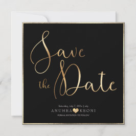 PixDezines DELICATE LOVE FAUX GOLD|BOTANICA Save The Date