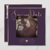 PixDezines DELICATE LOVE NEPGOLD|DIY KLEUR Save The Date (Voorkant / Achterkant)