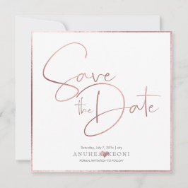 PixDezines DELICATE LOVE NEPROZEN ROZE GOUD FOLIE Save The Date