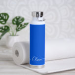 PixDezines Denim Blue DIY-kleur Waterfles<br><div class="desc">PixDezines waterflesje,  denim blauw - DIY Color past deze aan met uw favoriete lettertype. Copyright © 2022 PixDezines™. Alle rechten voorbehouden.</div>