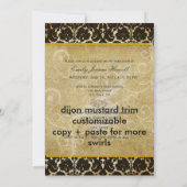 PixDezines Desiree Damask/2011 Afstuderen Invites Kaart (Achterkant)