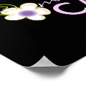 PixDezines Desiree Damask Cake, Lila Poster (Hoek)