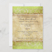 PixDezines Desiree Damask/Custom Photo Afstuderen Kaart (Achterkant)