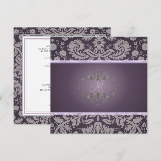 PixDezines DESIREE DAMASK/DIY-achtergrond Kaart (Voorkant / Achterkant)