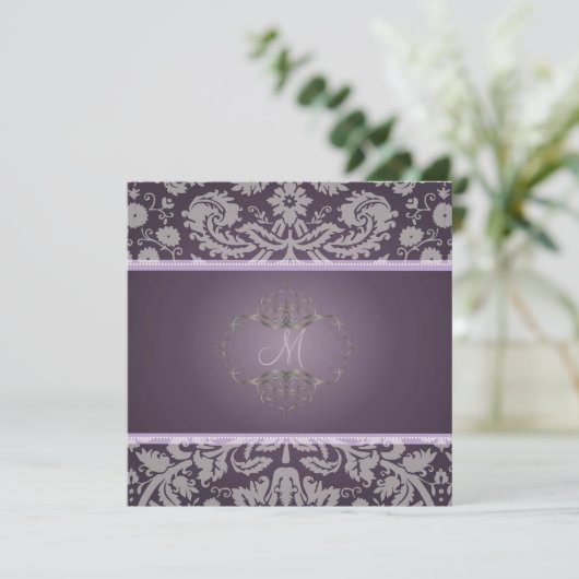 PixDezines DESIREE DAMASK/DIY-achtergrond Kaart (Staand voorkant)