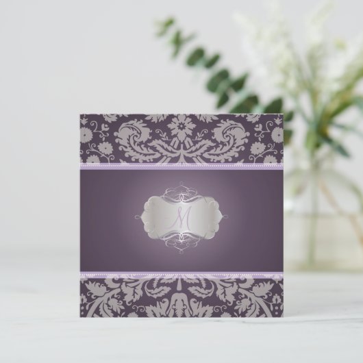 PixDezines DESIREE DAMASK/DIY-achtergrond Kaart (Staand voorkant)