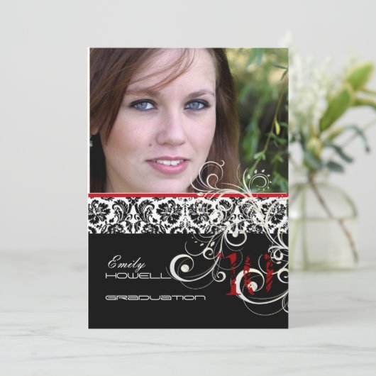 PixDezines DESIREE DAMASK/DIY-AFSTUDEREN Kaart (Staand voorkant)