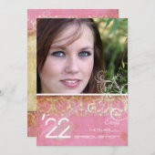 PixDezines Desiree Damask/+Roze Kaart (Voorkant / Achterkant)