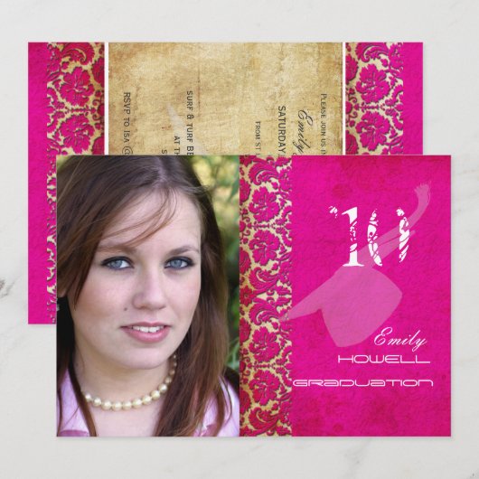 PixDezines Desiree Damask//Swirls Kaart (Voorkant / Achterkant)