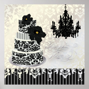 PixDezines desiree demask cake+chandelier Poster