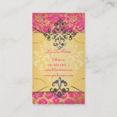 PixDezines  desireé demask/hot roze Visitekaartje (Achterkant)