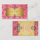 PixDezines  desireé demask/hot roze Visitekaartje (Voorkant / Achterkant)