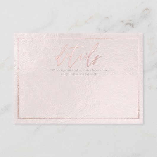 PixDezines DETAILKAARTEN ROZE ROOD Informatiekaartje (Voorkant)