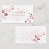 PixDezines Diaper Raffle Gum Eucalyptus Place Card Plaatskaartje (Voorkant / Achterkant)