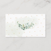 PixDezines Diaper Raffle Gum Eucalyptus Place Card Plaatskaartje (Achterkant)