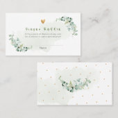 PixDezines Diaper Raffle Gum Eucalyptus Place Card Plaatskaartje (Voorkant / Achterkant)