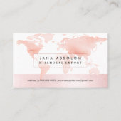 PixDezines die de globale zwarte h2 wereldkaart ga Visitekaartje (Voorkant)