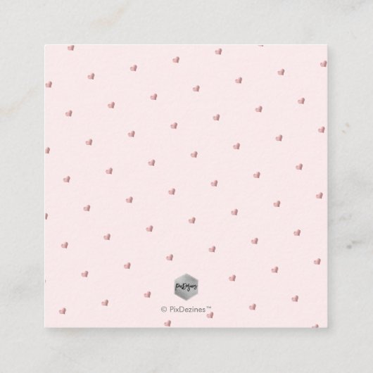 PixDezines die goed werken, kalligrafie Faux Gold Informatiekaartje (Achterkant)