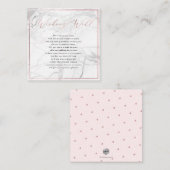 PixDezines die goed werken, kalligrafie Faux Gold Informatiekaartje (Voorkant / Achterkant)