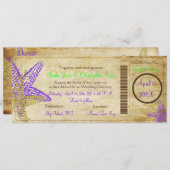 PixDezines die Pass+Beach, Paarse staarvis aan boo Kaart (Voorkant / Achterkant)