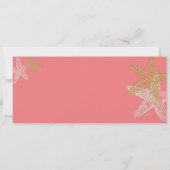 PixDezines die Pass+Starfish Invitations aanschaff Kaart (Achterkant)