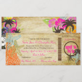 PixDezines die Pass to Paradise instappen Kaart (Voorkant / Achterkant)