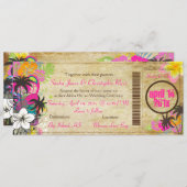 PixDezines die Pass to Paradise instappen Kaart (Voorkant / Achterkant)