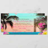 PixDezines die Pass to Paradise instappen Kaart (Voorkant / Achterkant)