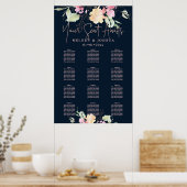 PixDezines die Romance bloemen, Zitplaatsen Poster (Keuken)