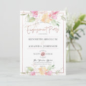 PixDezines die Romance overspoelen, de Bloemen van Kaart (Staand voorkant)