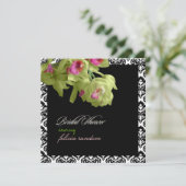 PixDezines dij groene orchid+olivia demask Kaart (Staand voorkant)