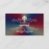 PixDezines dij kleur/antiek rollen faux metaal Visitekaartje (Achterkant)