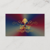 PixDezines dij kleur/antiek rollen faux metaal Visitekaartje (Voorkant)