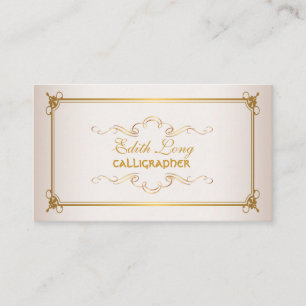 PixDezines dij kleur/antiek rollen Visitekaartje