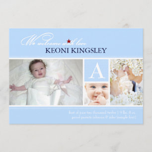 PixDezines dij kleur, geboorteaankondiging/stippen Aankondiging