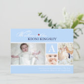 PixDezines dij kleur, geboorteaankondiging/stippen Aankondiging (Staand voorkant)