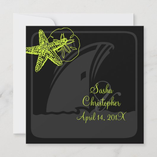 PixDezines dij kleur/Starfish/Beach+Cruise Ship Kaart (Voorkant)