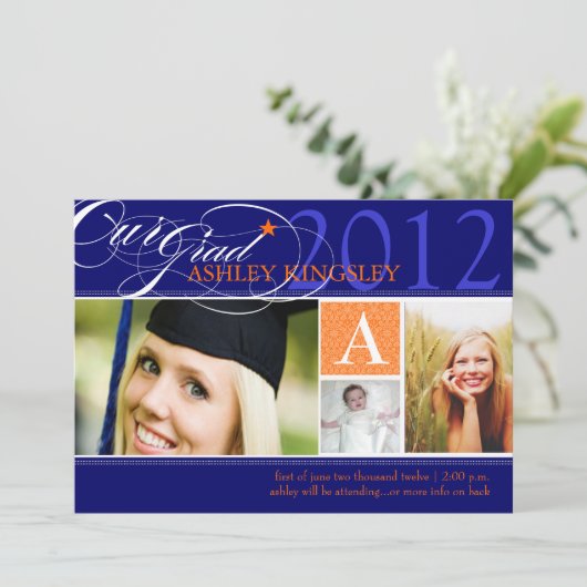 PixDezines dij kleuren, afstudeerders aankondiging (Staand voorkant)