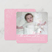 PixDezines dij kleuren, fotos geboorteaankondiging Aankondiging (Voorkant / Achterkant)