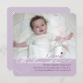 PixDezines dij kleuren, fotos geboorteaankondiging Aankondiging (Voorkant / Achterkant)