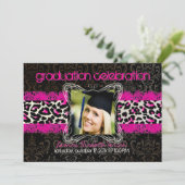 PixDezines diy 2012 graduation/cheetah 5x7 Kaart (Staand voorkant)