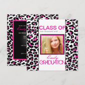 PixDezines diy 2012 graduation, cheetah Kaart (Voorkant / Achterkant)