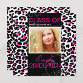 PixDezines diy 2012 graduation, cheetah Kaart (Voorkant / Achterkant)